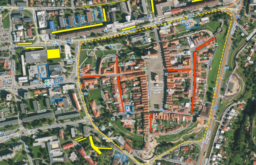 Koncepcia rozvoja statickej dopravy v zóne s dopravným obmedzením v meste Bardejov - fotogaléria