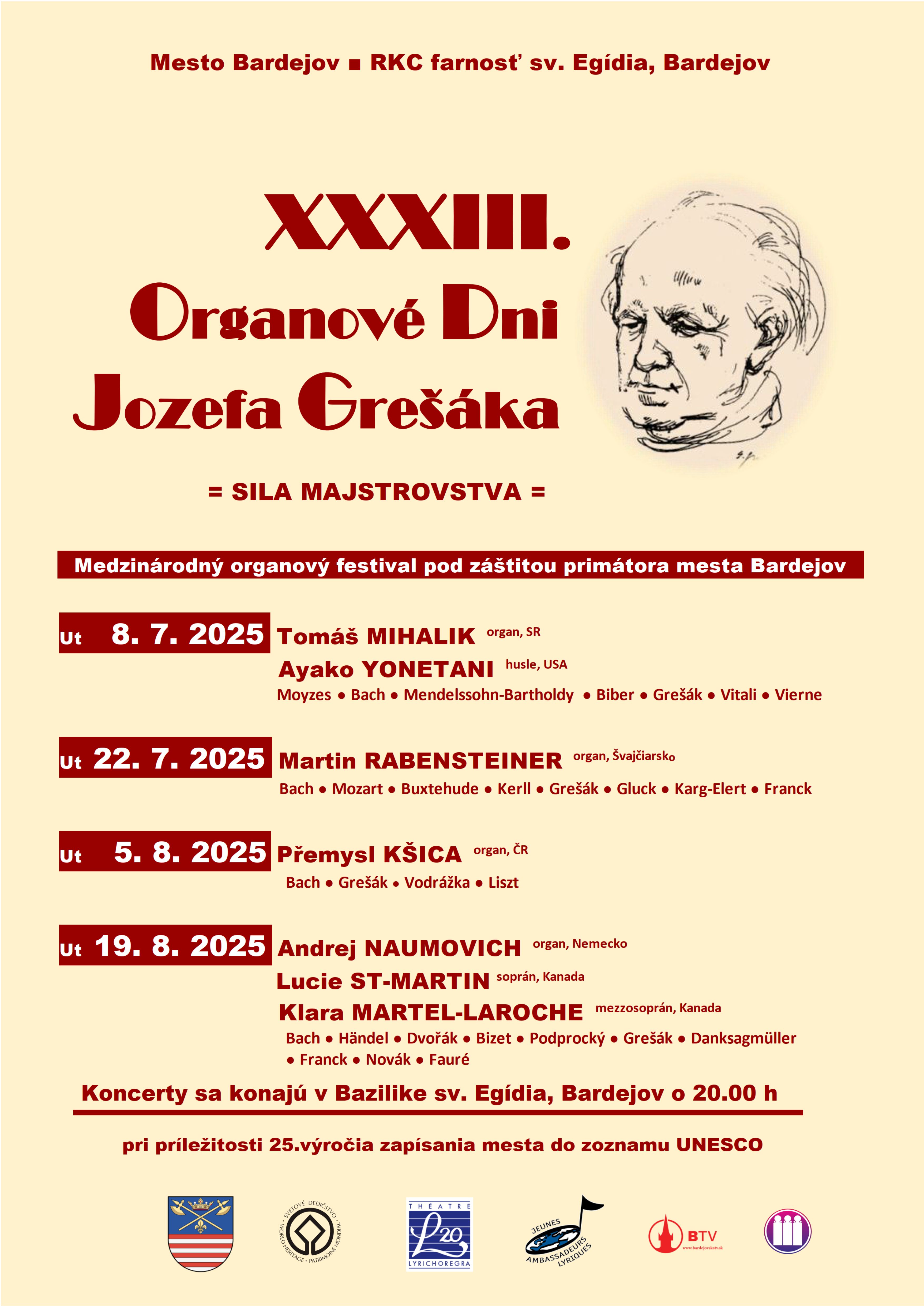 Organové dni J.Grešáka 2025